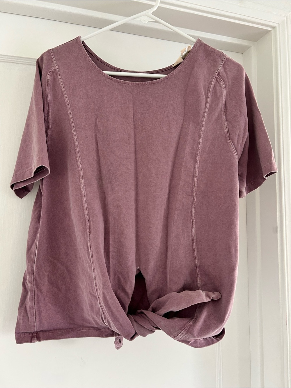 SEZANE PARIS PURPLE WOMAN COTTON TOP T SHIRT SIZE Large